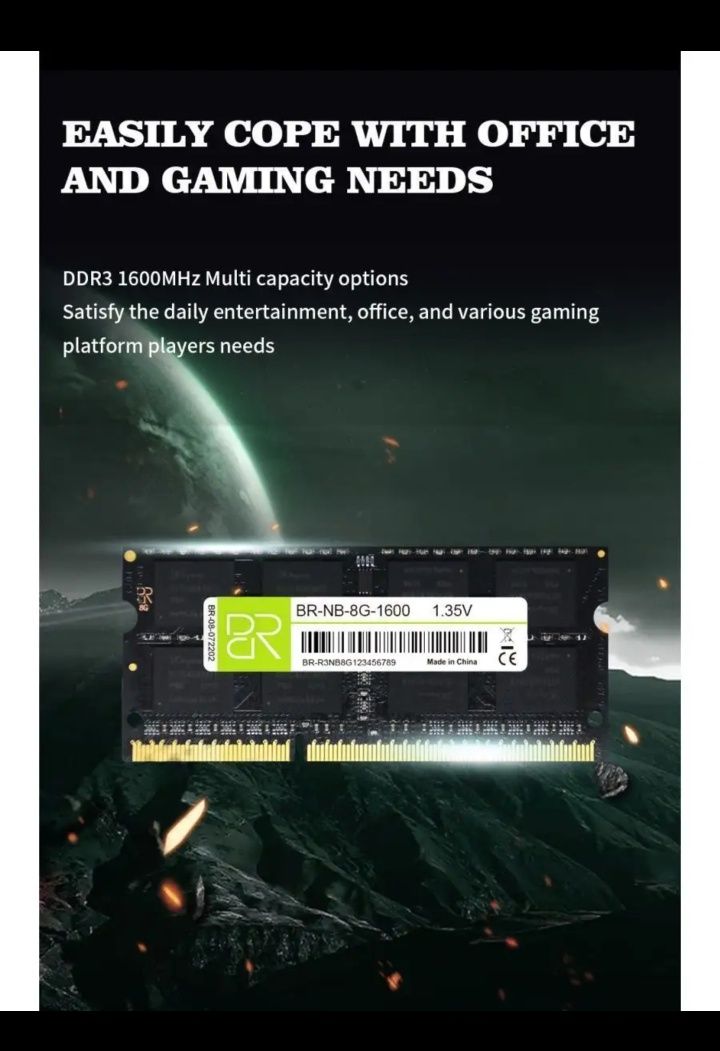 ОЗУ ddr3l 8GB Billion Reservoir