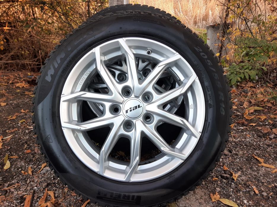 4бр. Лети Джанти с зимни гуми 5х112 за VW-ФОЛКСВАГЕН-16цола