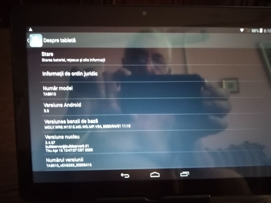 Vand tableta Mediatek TAB 910 64GB storage /4GB ram noua android 9