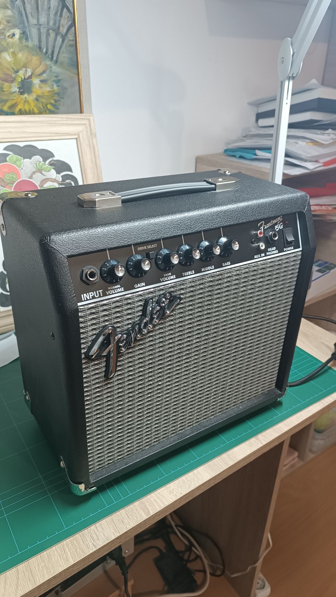 Усилвател за китара Fender Frontman 15G + оригинално захранване