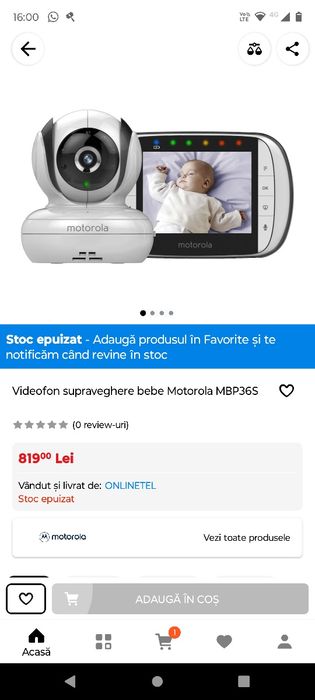 Video baby monitor