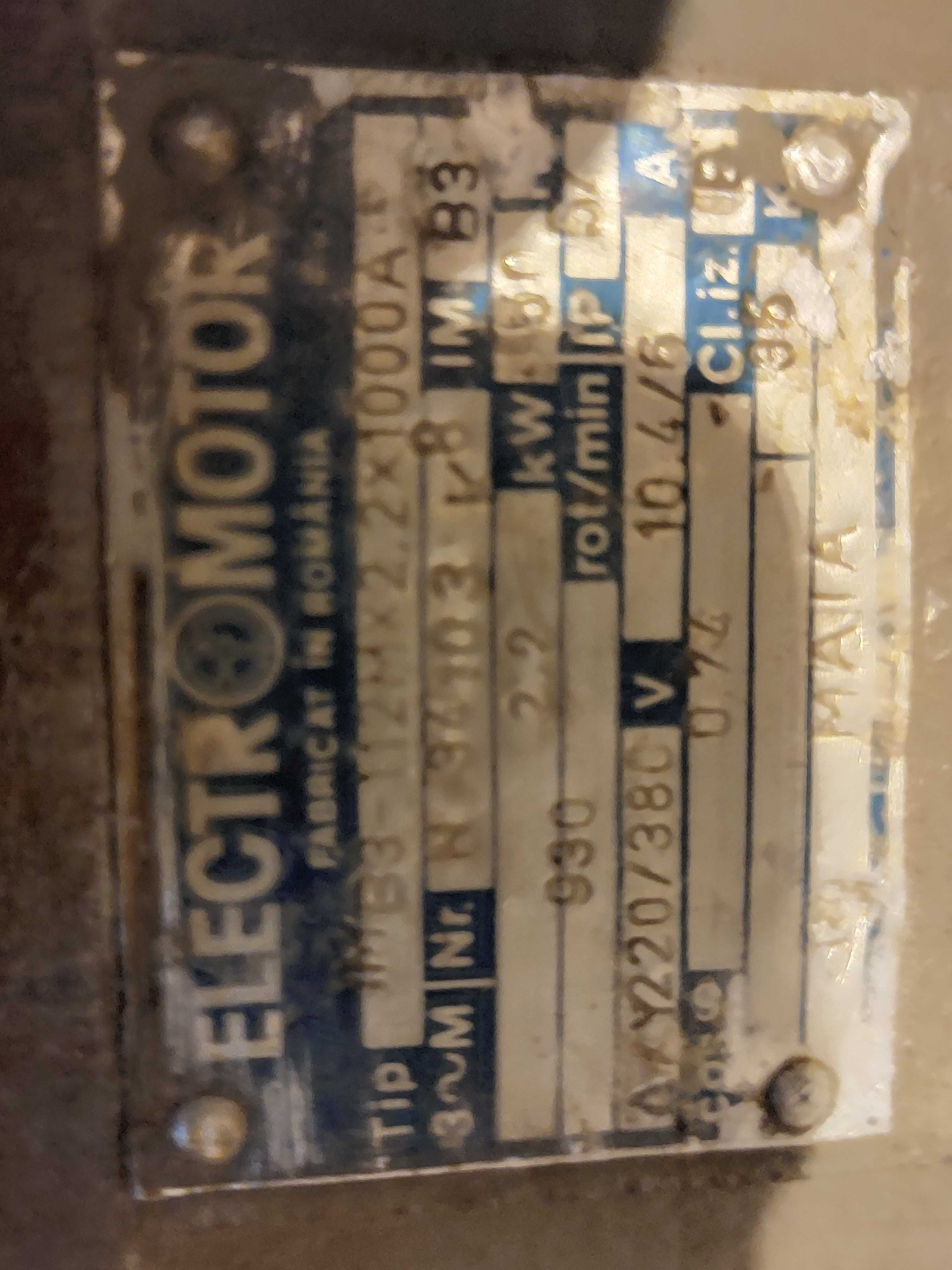 Motor Eectric 380-220 V 2,2 kW