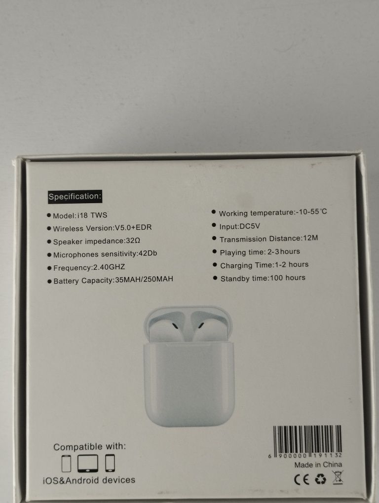 Earphone i18 TWS