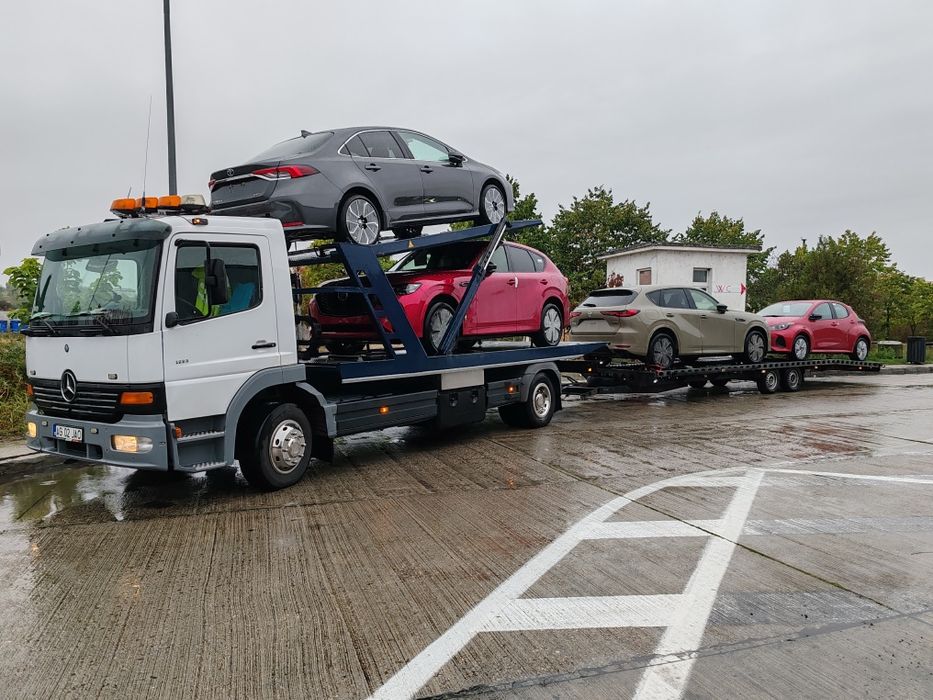 Transport autoturisme pe platforma