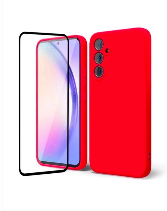 Samsung A07/A17/A16/A26/A36/A56 Husa Soft Touch + Folie Sticla Esd