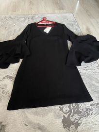 Дамска черна рокля MANGO