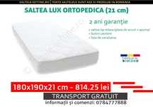 Saltea 180x190 cm - Lux Ortopedica (inaltime 21 cm)