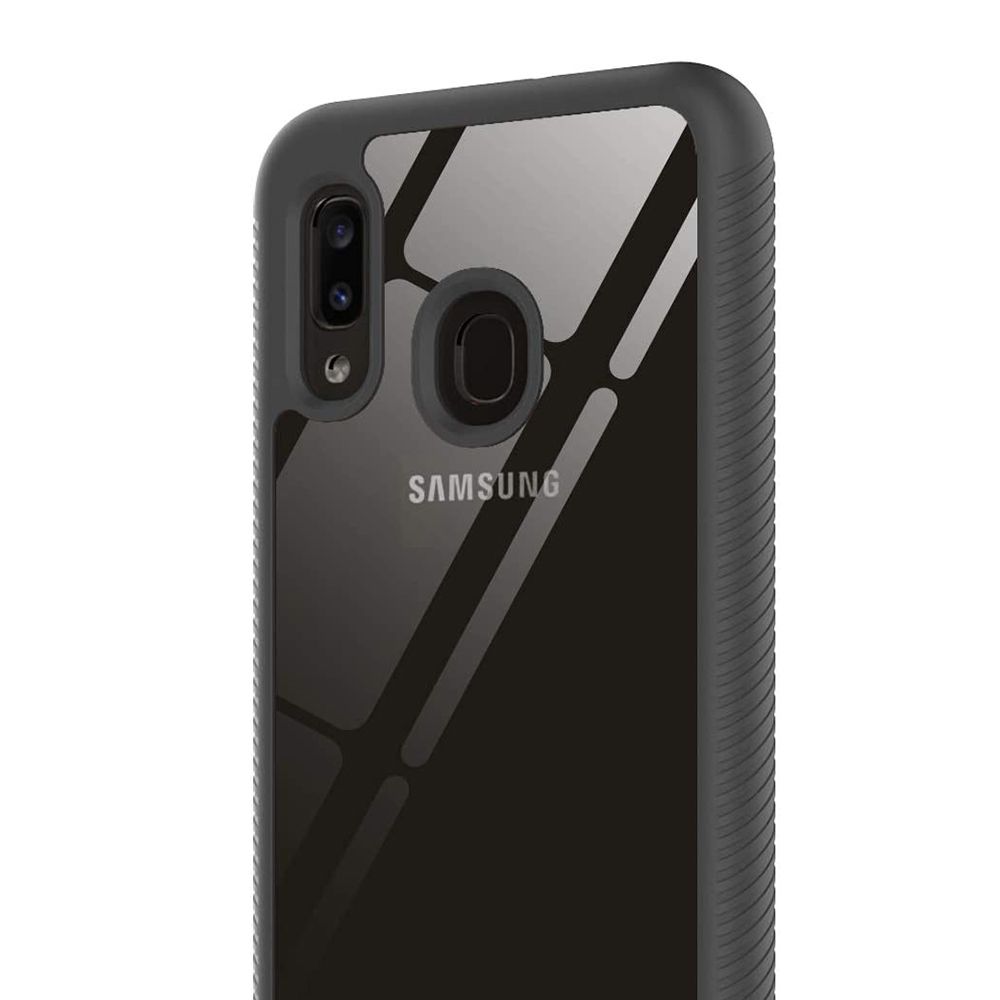 Husa plus folie de plastic pentru Samsung Galaxy A20e - Black