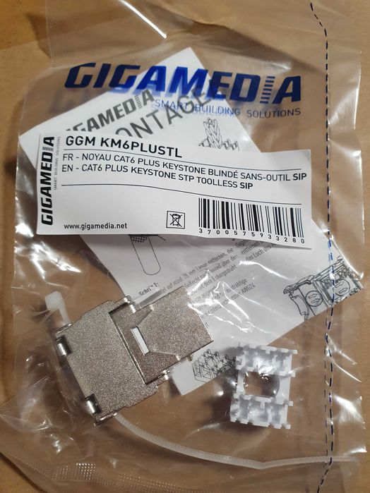 Cupla modulara Rj 45 Cat 6 a Gigamedia si  NGC Franta