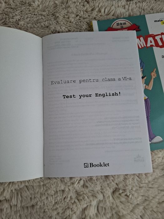 Culegere matematica clasa a 5-a +CADOU culegere engleză
