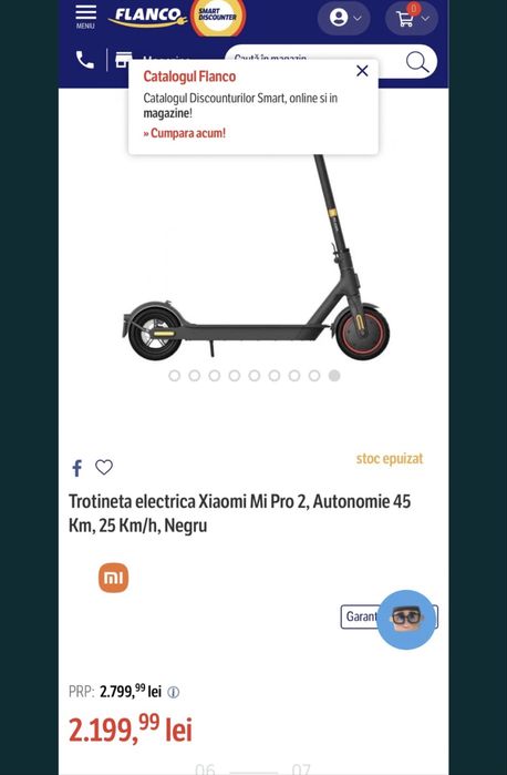 Trotineta electrica Xiaomi mi pro2