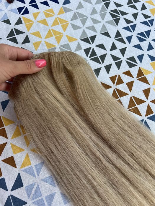 Естествена руса коса на треси