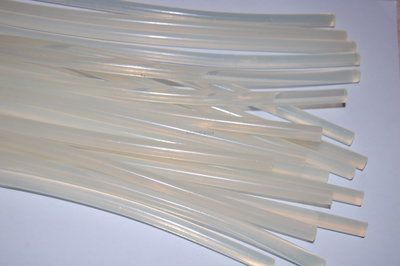 Термоклей для клеевого пистолета прозрачный 7 мм Х 25 см (2 штуки)