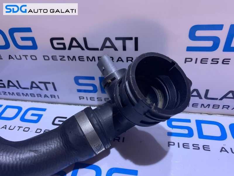 Furtun Conducta Radiator Apa cu Senzor Temperatura Apa VW Touareg 2.5 TDI BAC BLK BPD BPE 2003 - 2010 Cod 7L6122051H