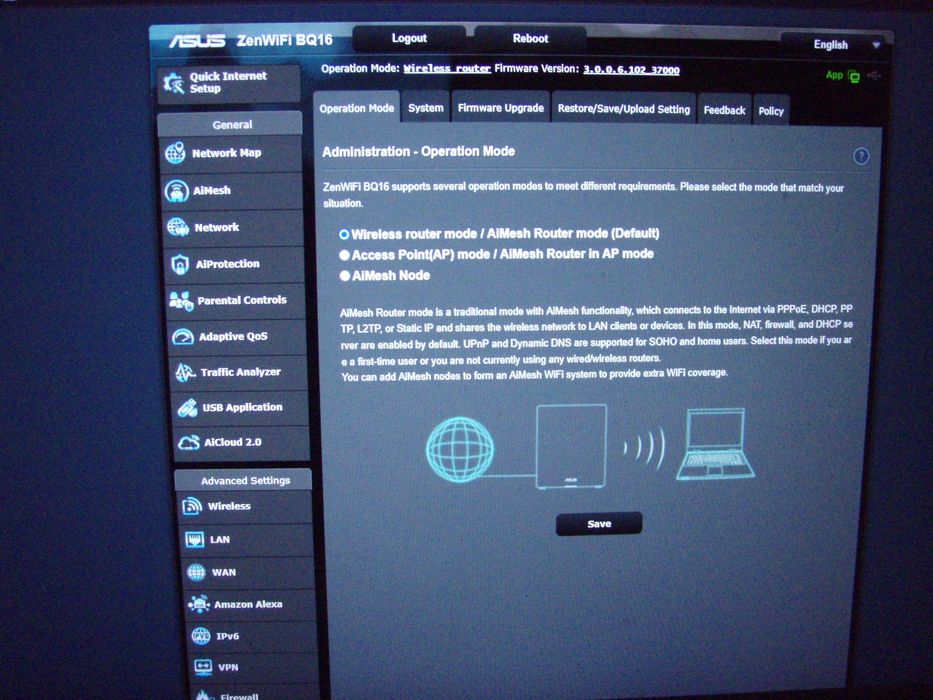 Router mesh wifi 7 Asus ZenWifi BQ16 B2500 quad band