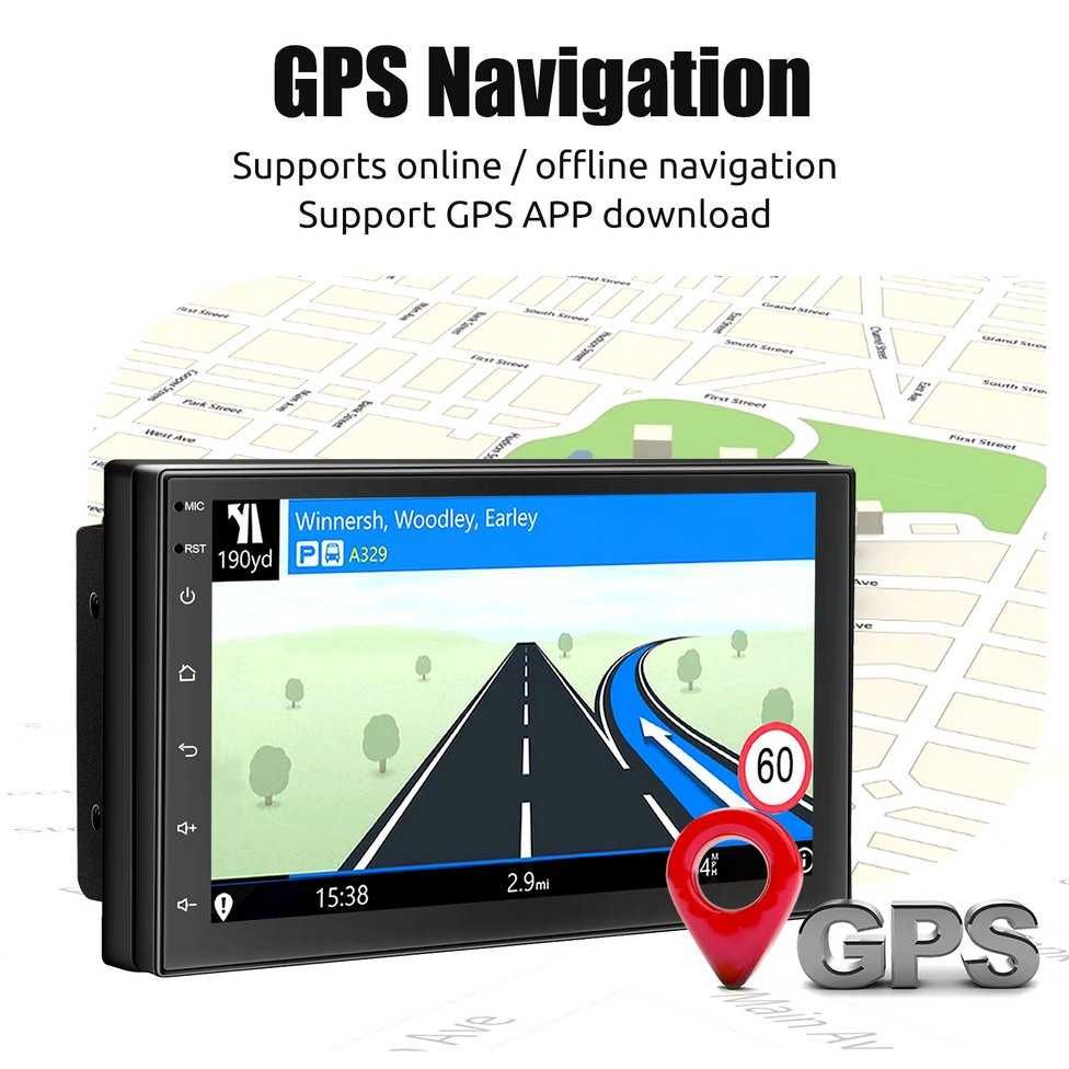 7” 2-DIN мултимедия с Android 13   64GB ROM  RAM 4GB