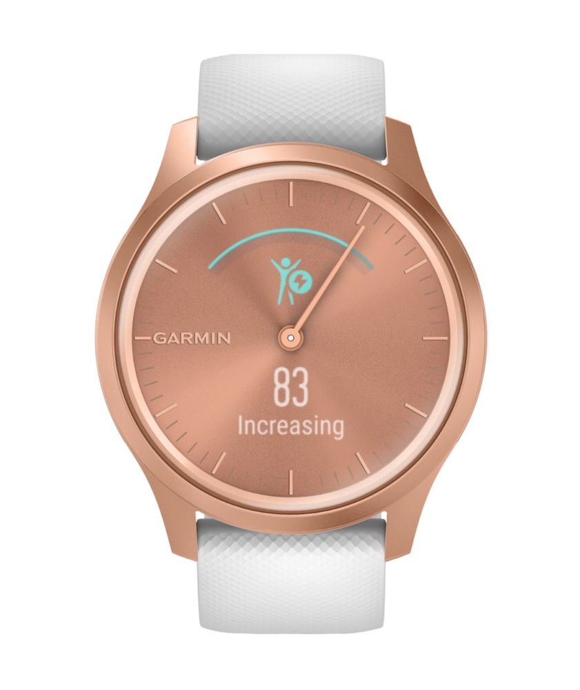 Ceas Smartwatch Garmin Vivomove Style, Rose Gold/White, Silicone