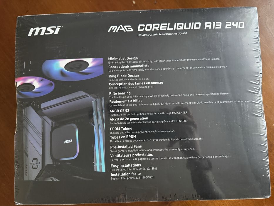 Cooler MSI MAG CoreLiquid A13 240 AIO nou sigilat