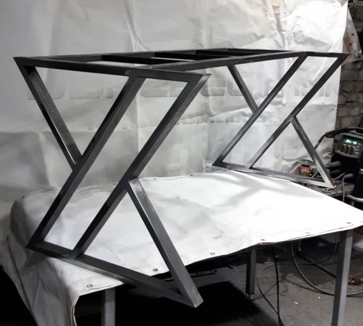 Подстолья в стиле лофт из профильной трубы ДОСТАВКА