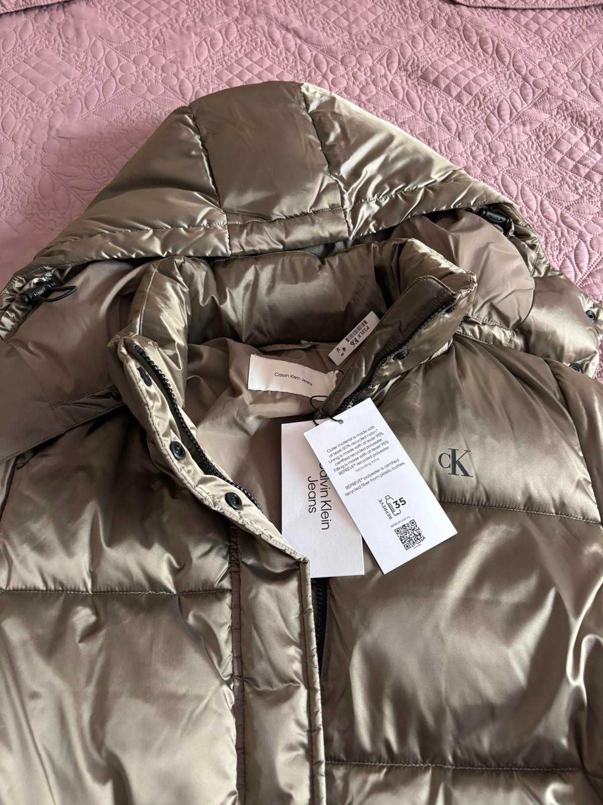Calvin Klein Дамско зимно яке. Размер 38 (M) Чисто Новo с етикет -50%