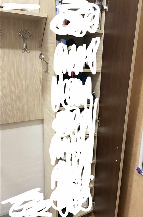 Vand cuier hol cu 7 compartimente