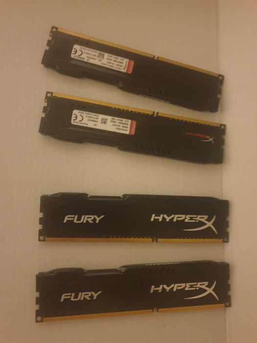 Рам памети 16GB -  4x4GB Kingston HyperX DDR3 1600MHz