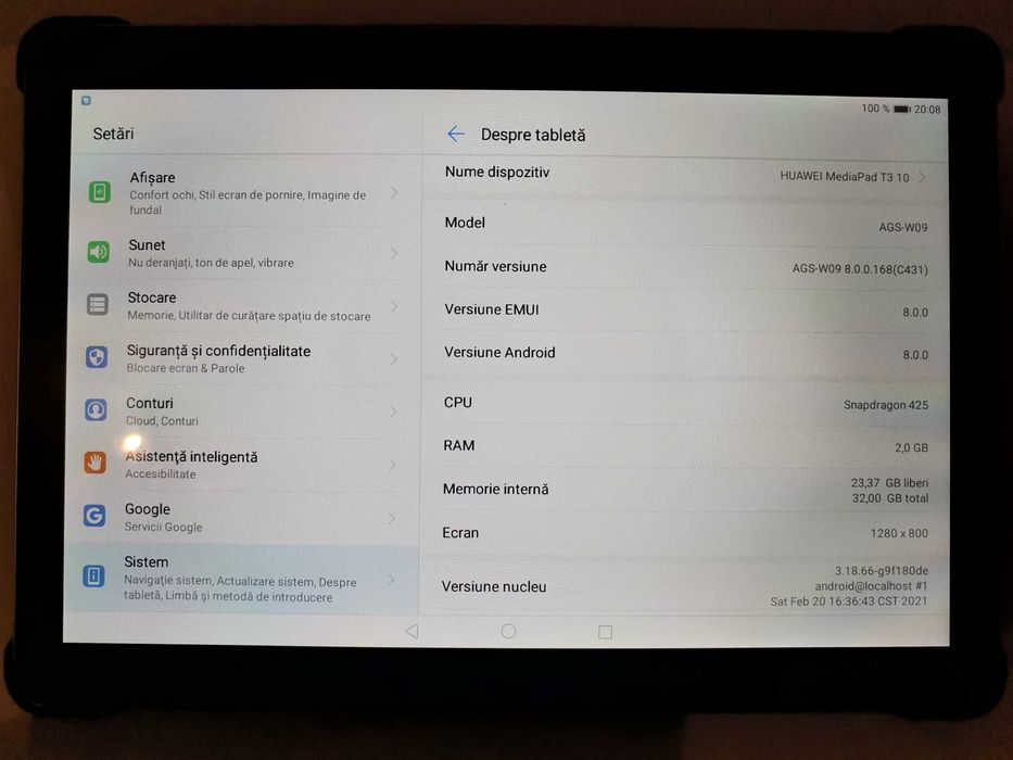 Tableta Huawei MediaPad T3 10, 32GB, ecran 10", Android 8