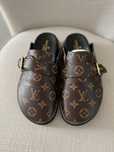 Slapi Louis Vuitton piele naturala