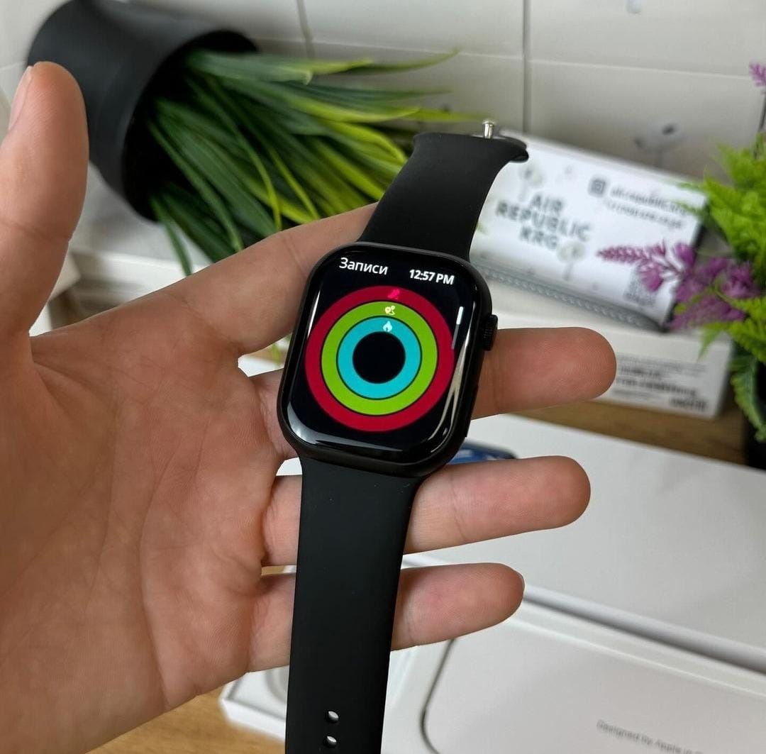 Смарт часы Apple watch 8 + серый ремешок в подарок