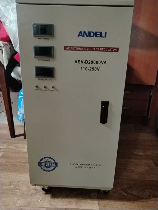 Продаю новый Латерный стабилизатор напряжения Andeli  ASV-D 20000va