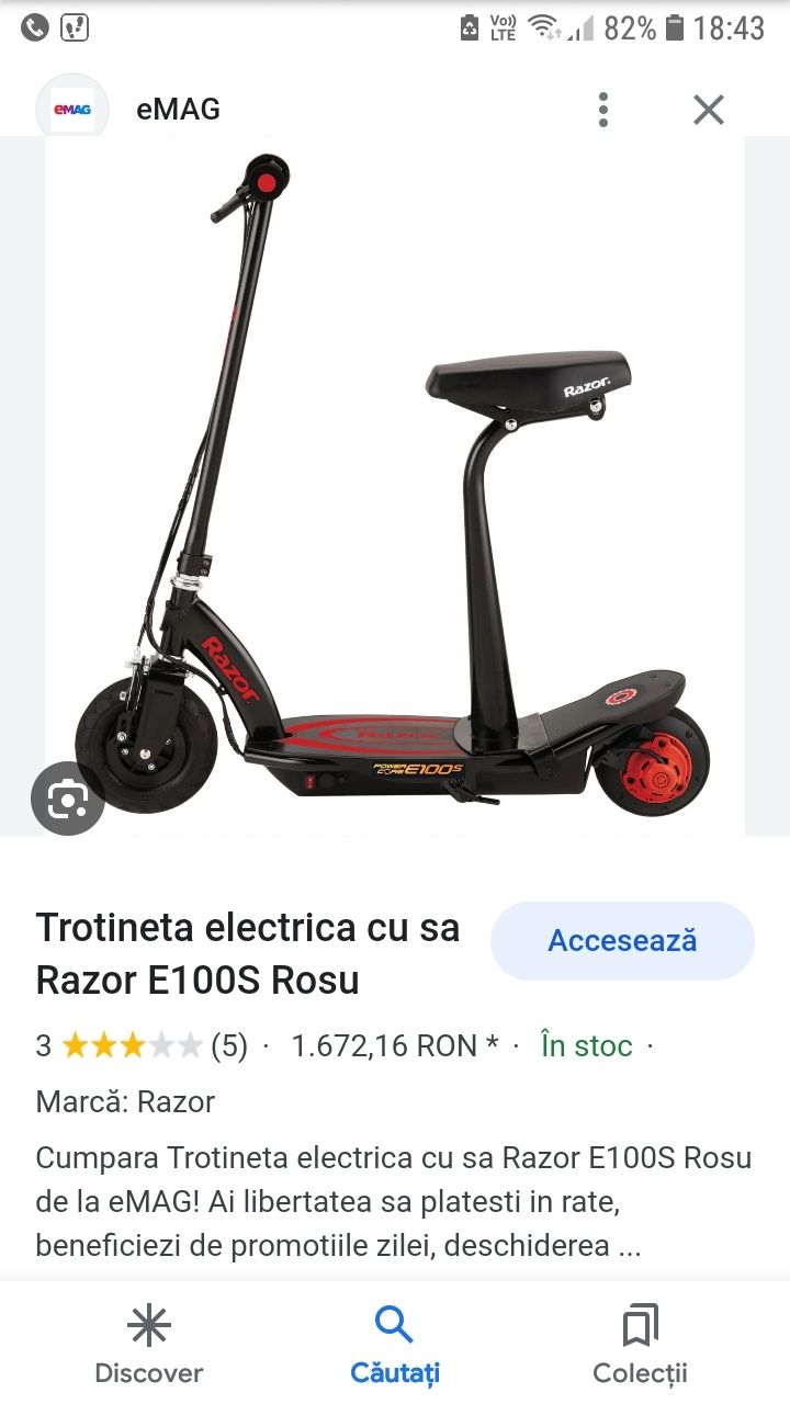 Vand trotineta electrică pentru copii