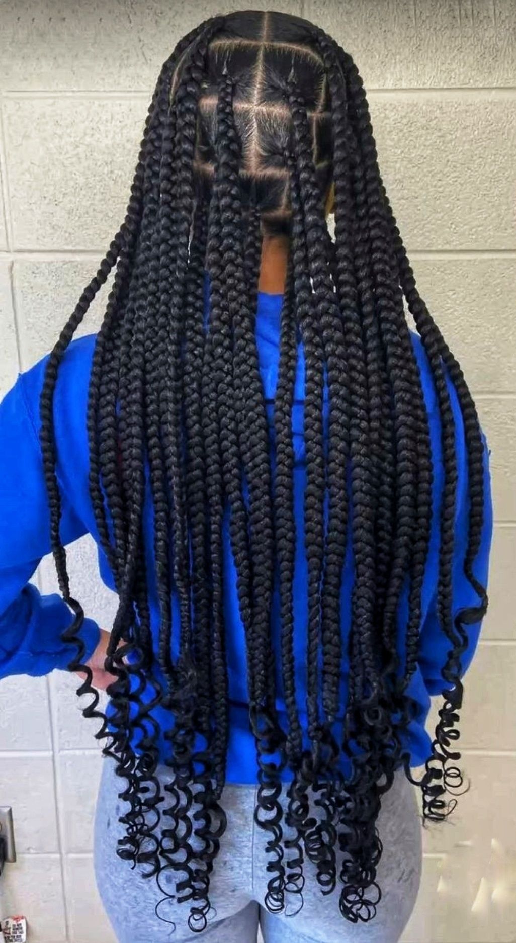 box braids și extensii