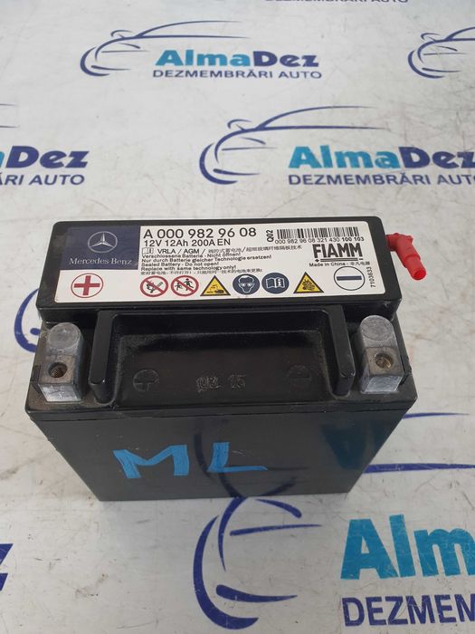 Baterie auxiliara start stop Mercedes ML W166 cod A0009829608