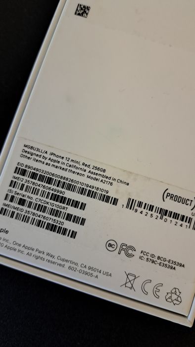 iPhone 12 mini ,Red, 256GB perfecta stare