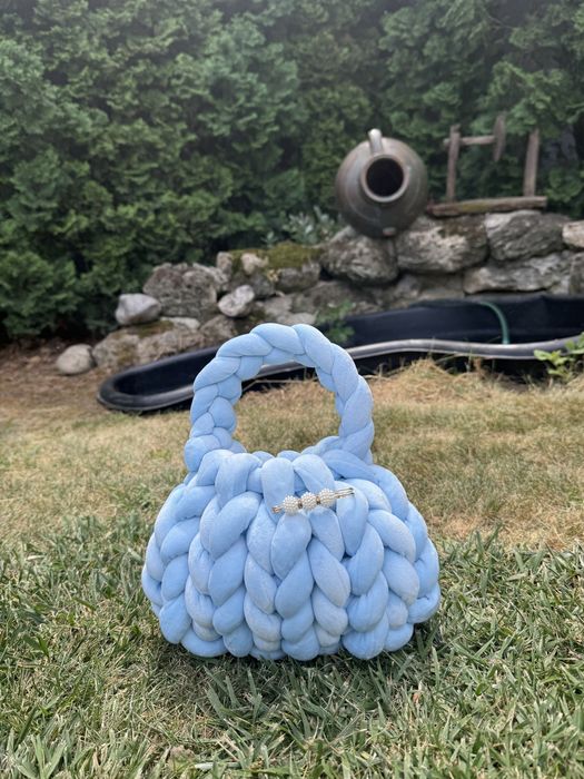 Ръчно плетени чанти от мек плюш