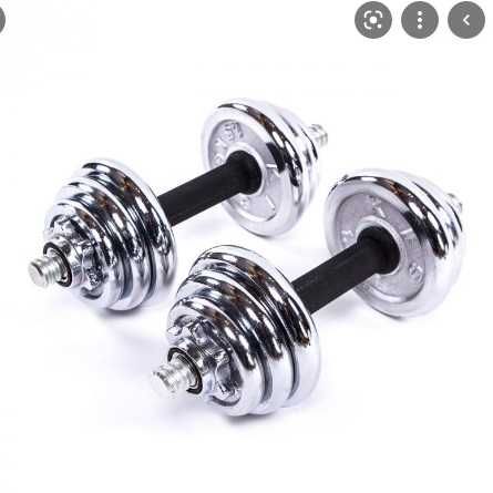 Разборные гантели хром по 7,5кг пара 15 кг