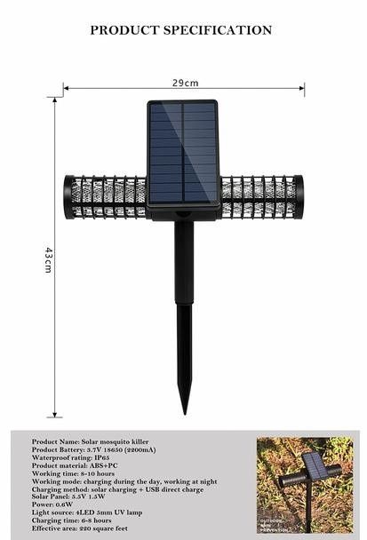 Мощна соларна лампа против комари