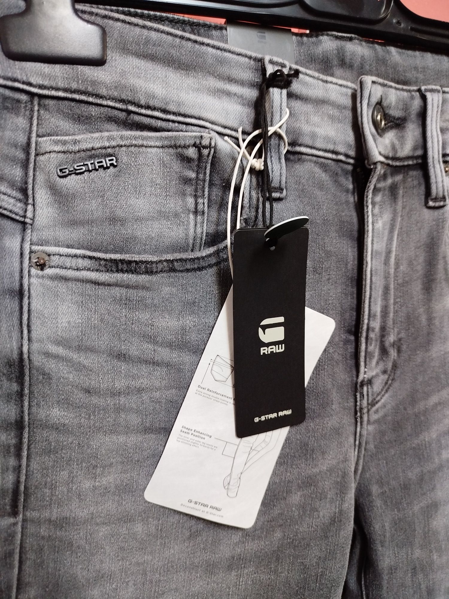 Оригинални дамски дънки G-Star Raw Lhana Skinny нови сиви