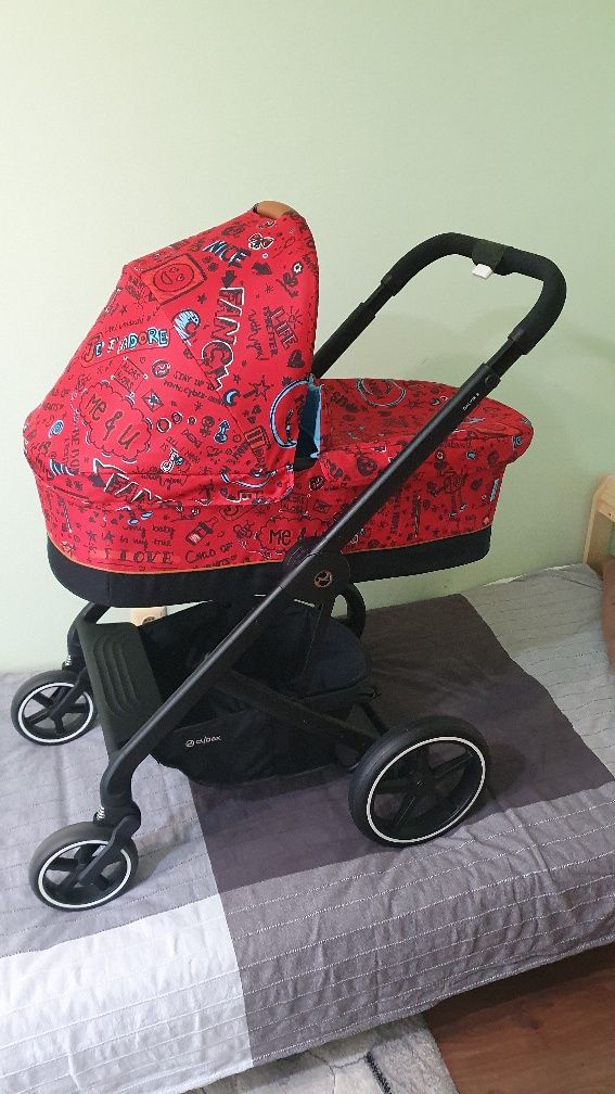 Кош за новородено Cybex Cot S FE VALUES FOR LIFE Love red