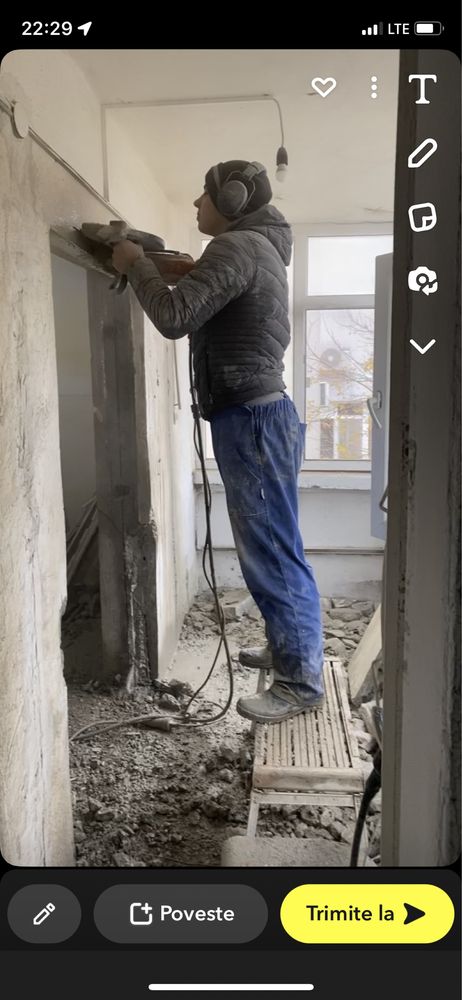 Tăiere beton decopertări demolări