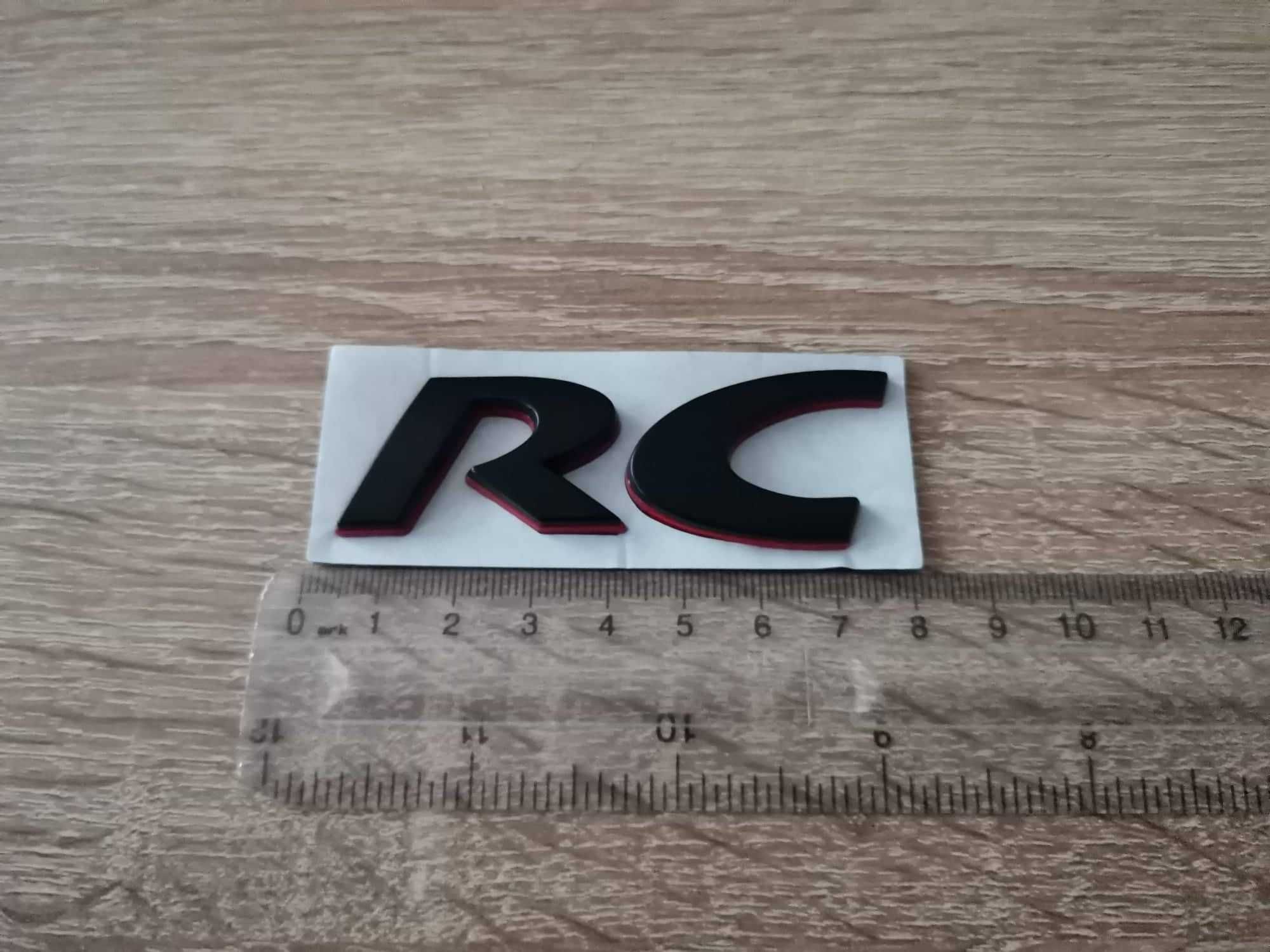 Peugeot РС Пежо RC черна емблема надпис