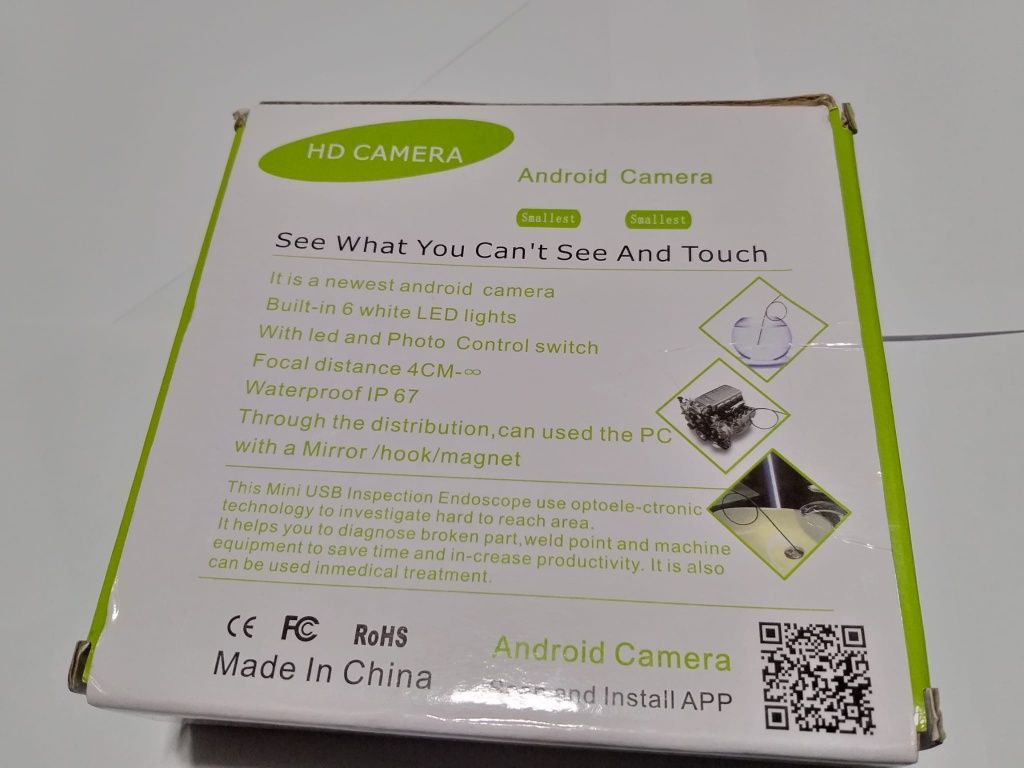 Vand Camera Endoscop 3.5M,LED,Android,Tableta,PC