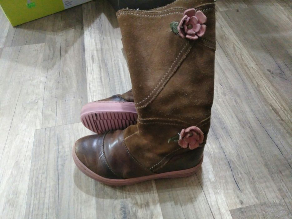 Cizme fetite maro
