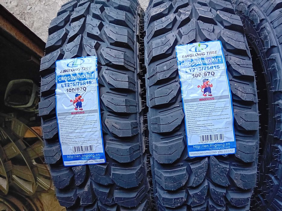 4 бр.нови гуми за кал  Linglong 215 75 15  dot0224 цената е за брой!