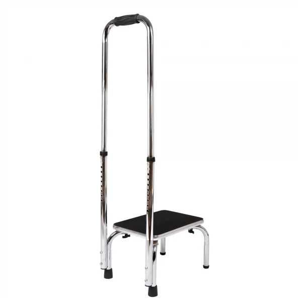 Scaun treapta cu maner, antialunecare, 136 kg |WNK 919102 Negru