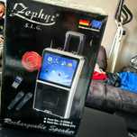 Голяма тонколона Zephyr с микрофони нова