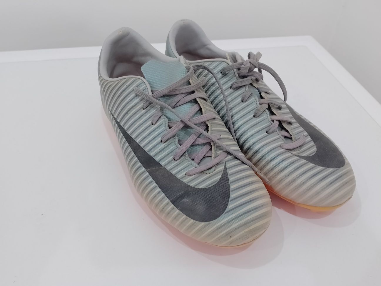футболни бутонки Mercurial Victory CR7 FG, Сив/Оранжев,