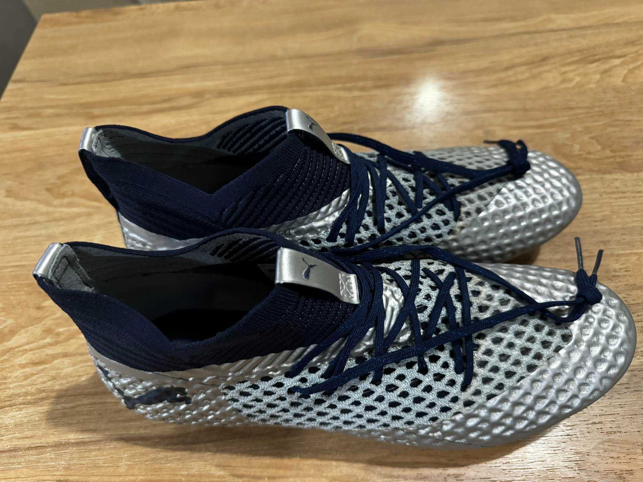 Обувки/бутонки Puma Future 2.2 Netfit, сребърни/сиви