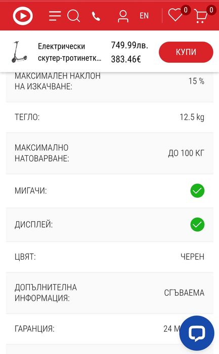 Тротинетка Ducati