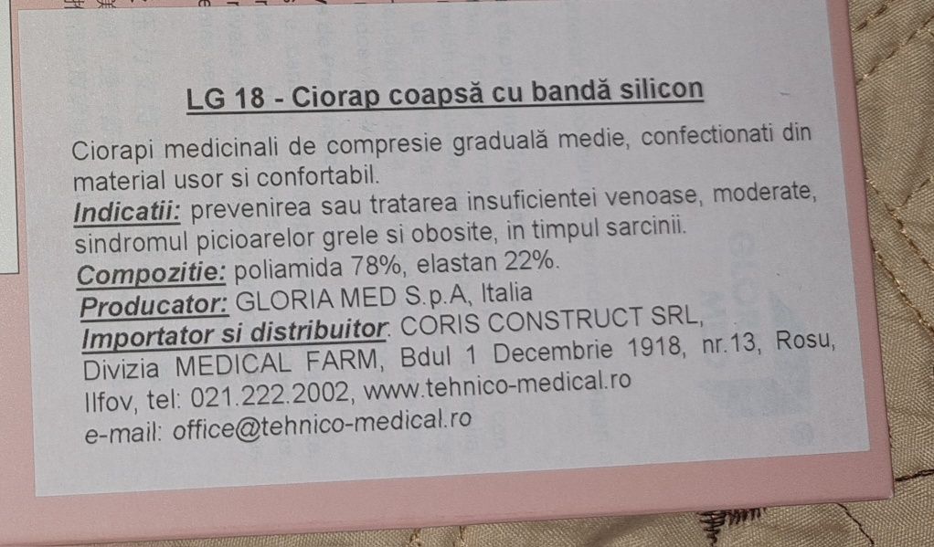 Ciorapi compresivi pana la coapsa 18-20 HG marime 4